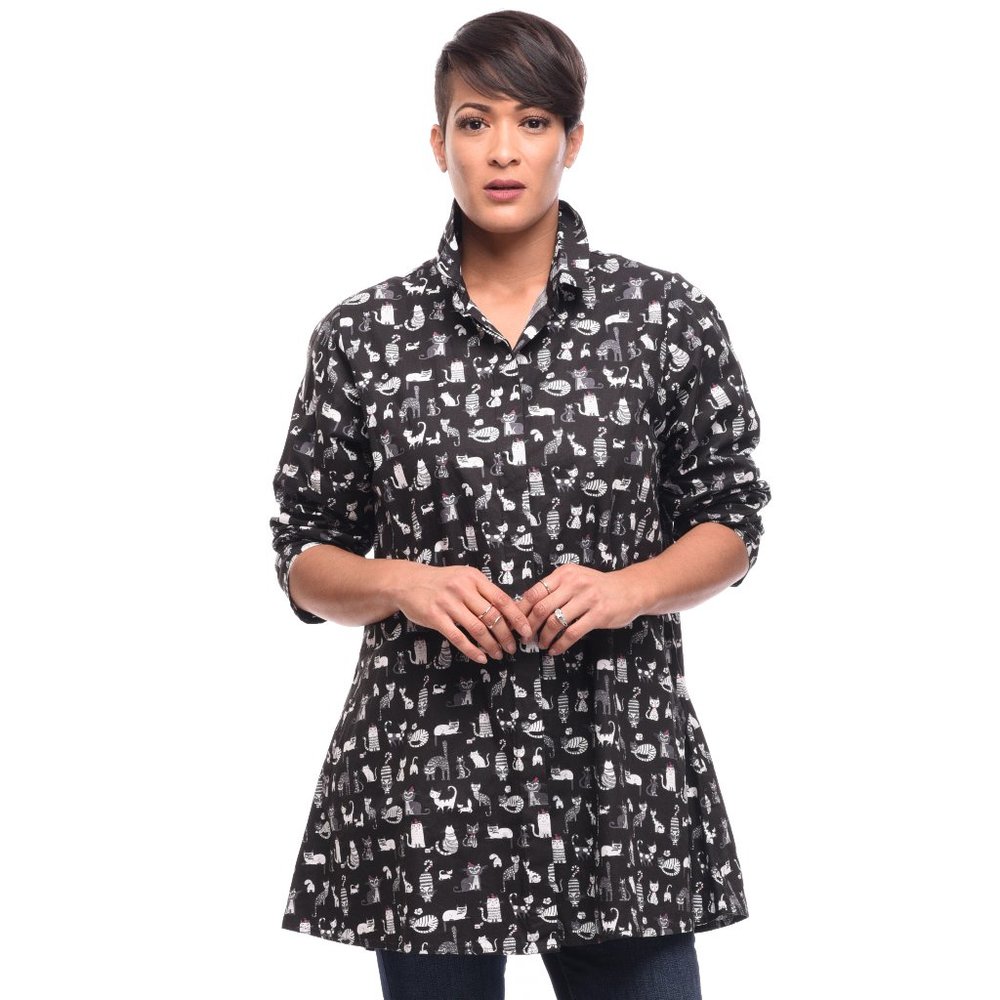 Logan Blouse in Cats' Meow by Tulip